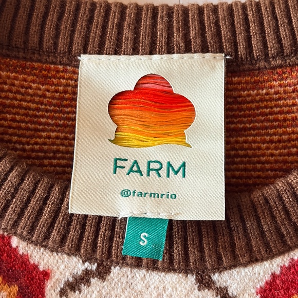 FARM Rio Toucans Cropped Sweater size small - Picture 4 of 9